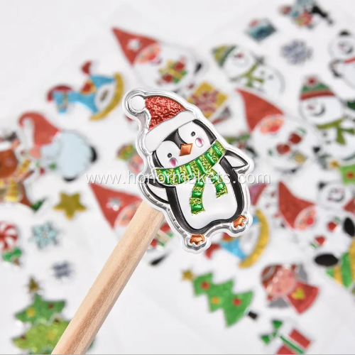 Christmas Custom Die Cut puffy sticker